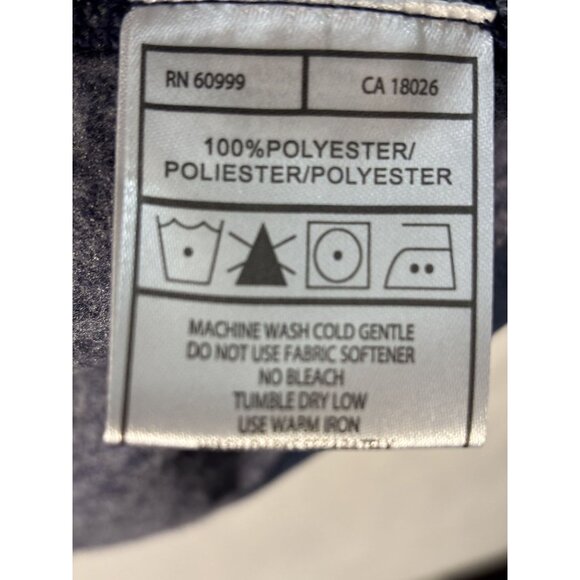 Dallas Cowboys Antigua XL Navy Heathered 1/4 Zip Pullover Sweatshirt With Zipper - Picture 7 of 7